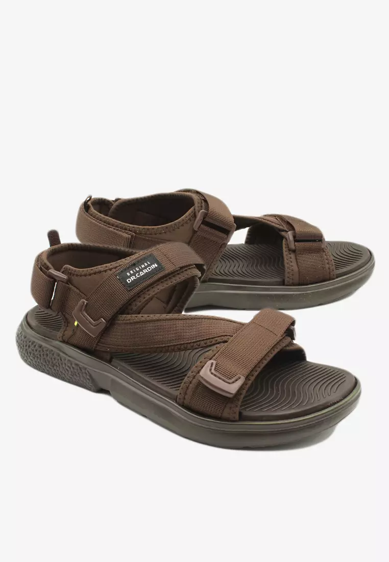 73% OFF Dr Cardin Men Adjustable Triple Strappy Sandals D-EOQ-7983