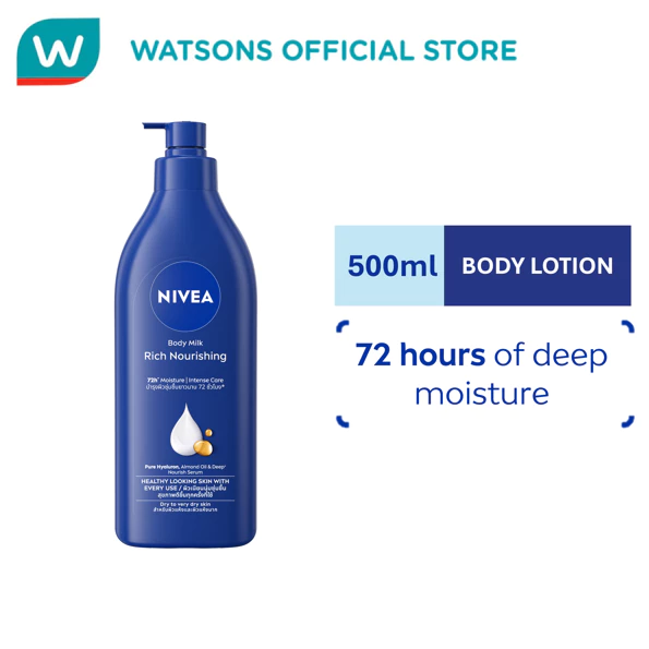 50% OFF NIVEA Body Lotion Intensive Moisture Body Milk, Moisturizing Lotion for Dry Skin, 550ml