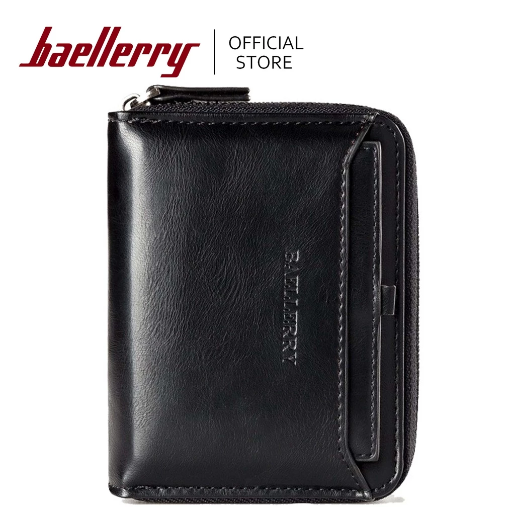 31% OFF Baellerry Short Wallet Top Quality Leather Multi Function Card Holder and Coin Purse Wallet For Men