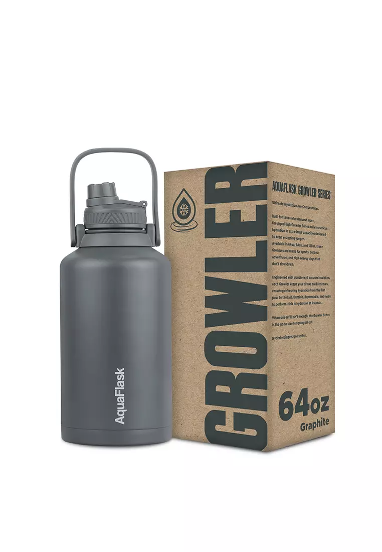 62% OFF 64oz Graphite Wide Mouth Water Bottle