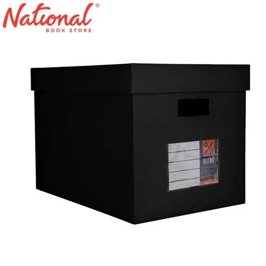 4% OFF Best Buy Storage Box Wide Long 39.68X27X29.21 Cm Black - School & Office Supplies