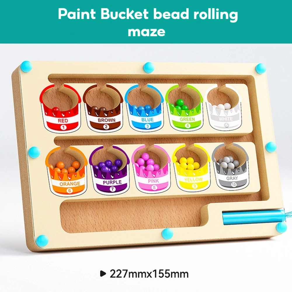 58% OFF NIKO Early Education Magnetic Number Color Sorting Maze Board Puzzle Wooden Toy Magnetic Toy For Kids Boys Girls Gifts