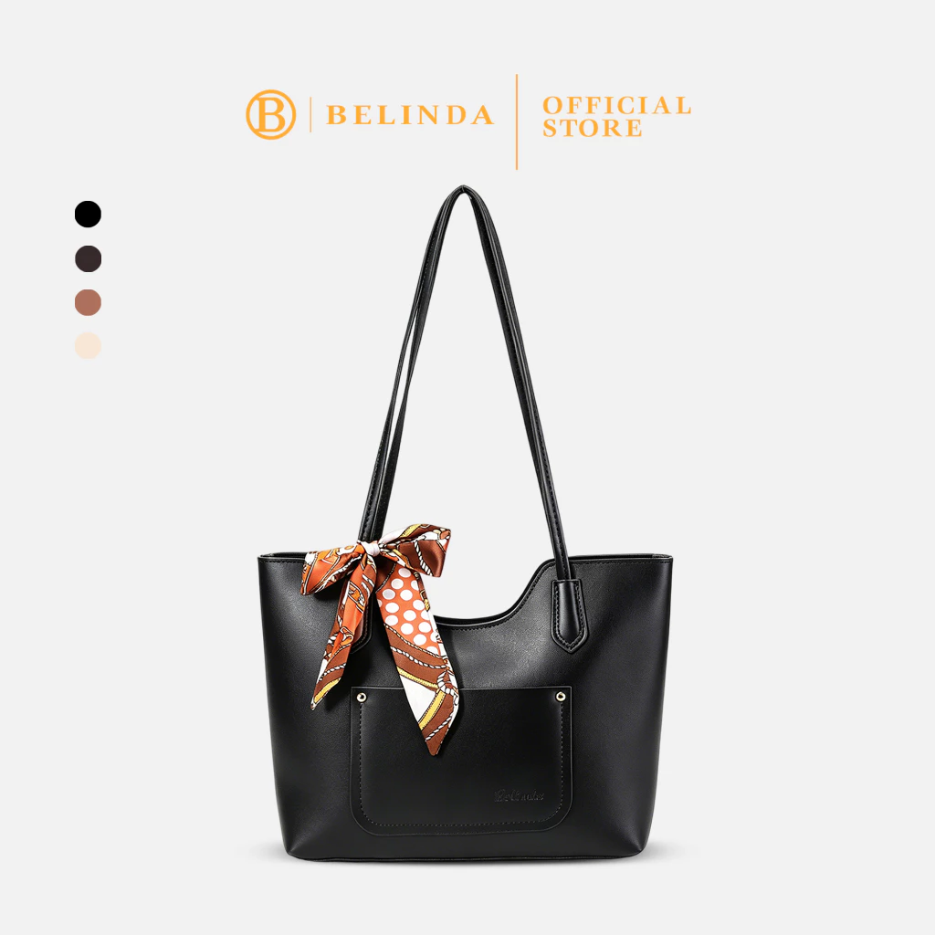 58% OFF BELINDA Totebag For Woman Large Capacity PU Leather Korean Fashion Simple Shoulder School Bag S3273