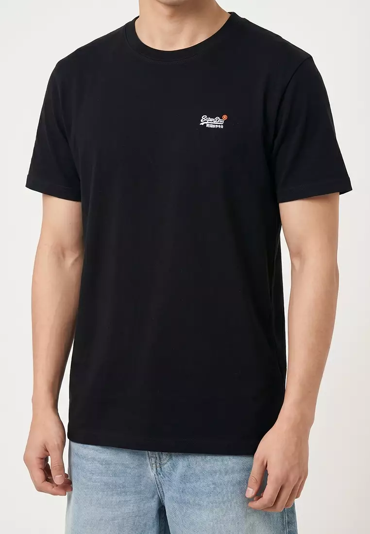 34% OFF Essential Contrast Embroidery Tee