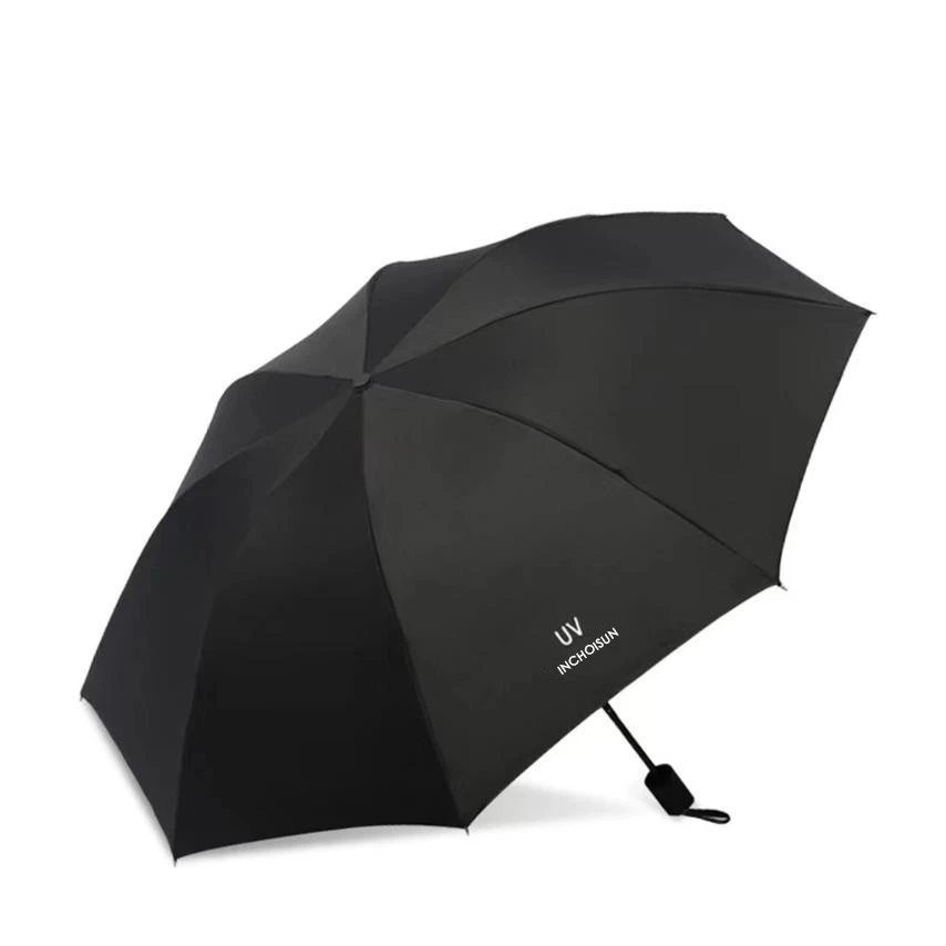 32% OFF Always Phil 4Folds Black Backing Folding UV Sunscreen Protection Windbreaker Mini Umbrella #7000