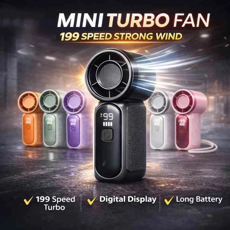 78% OFF Fan Rechargeable Smallest Fan 3600mah Portable Mini Handheld Fan 3.5-Inch 16900 Rpm