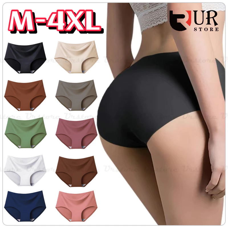 24% OFF New Seamless Panty Ice Silk Panties Sexy Mid Rise Ladies For Women Urstore