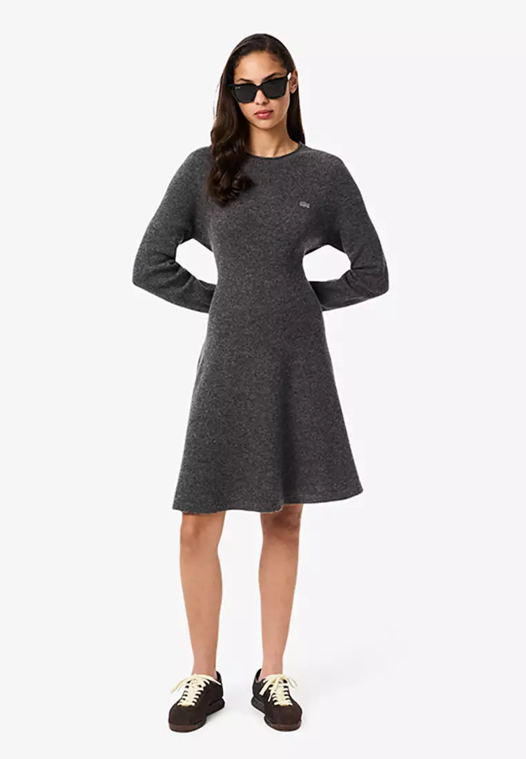 40% OFF Short Seamless Carded Wool Dress