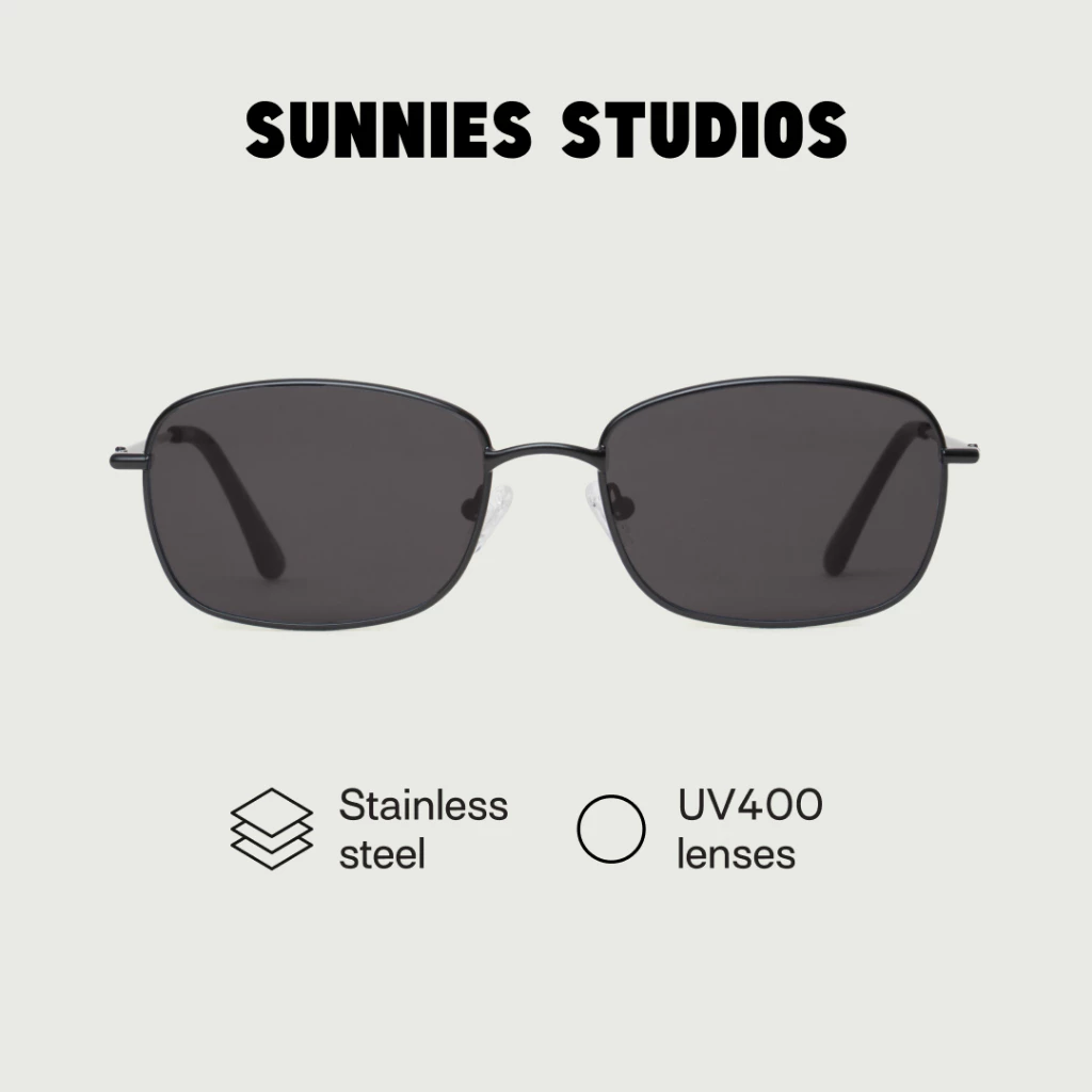 10% OFF Sunnies Studios Emman (Square Sunglasses for Men and Women)