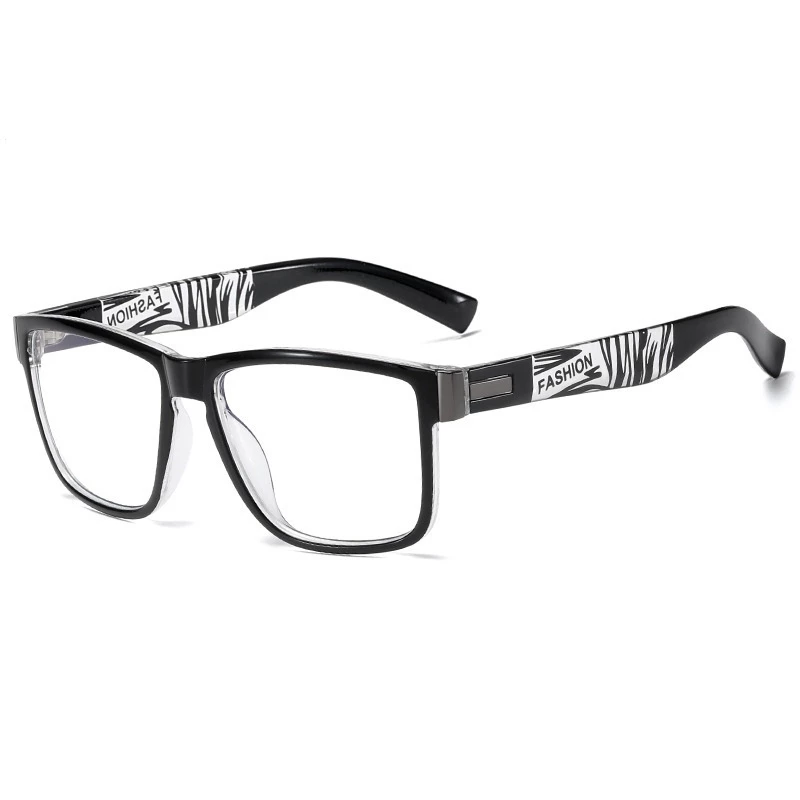 56% OFF Retro Square Glasses Anti Radiation Glasses for Men Replaceable Lens Computer Glasses