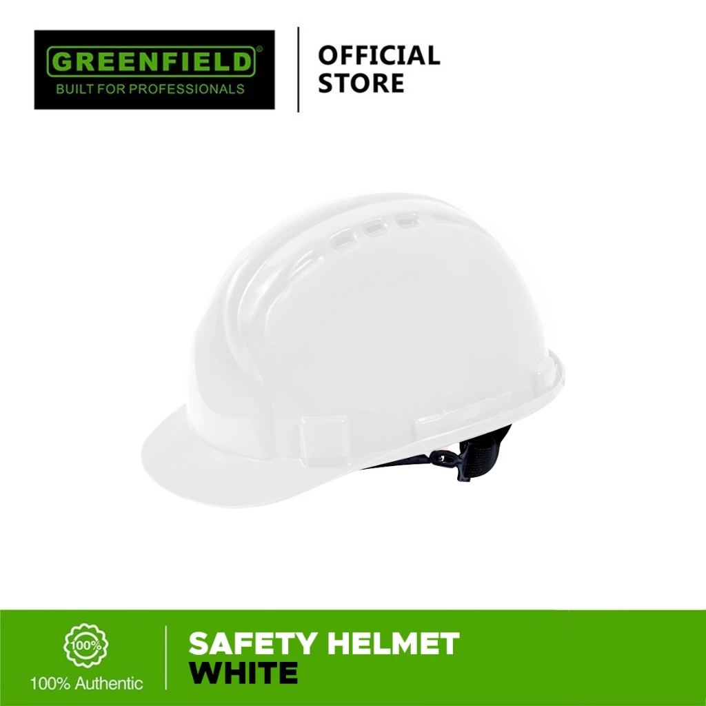 50% OFF Greenfield Safety Helmet ABS 9933-A White - Protective Equipment