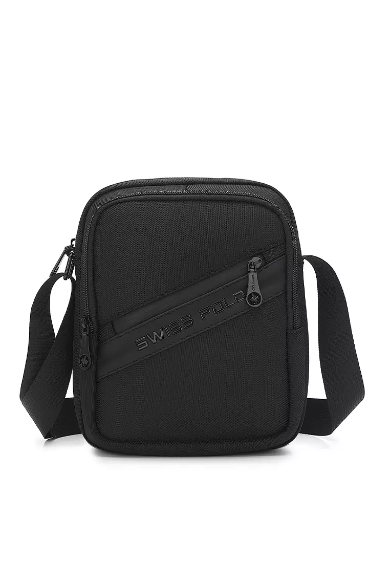26% OFF Swiss Polo Men's Sling Bag / Crossbody Bag - Black