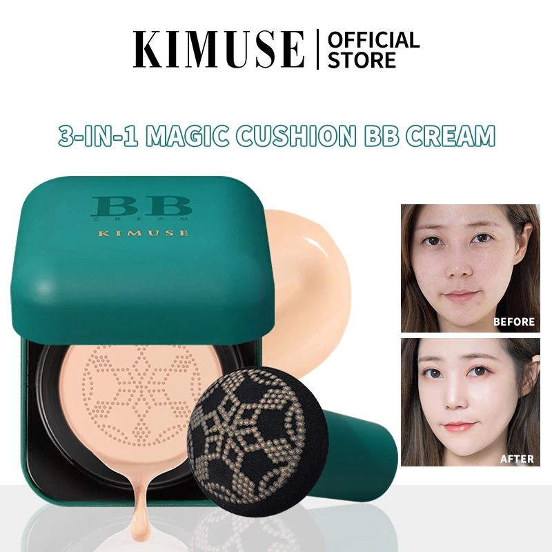 72% OFF KIMUSE 3-IN-1 Cover Lasting Magic Cushion BB Cream Matte Skin Nourish Moisturizing Foundation Base Makeup