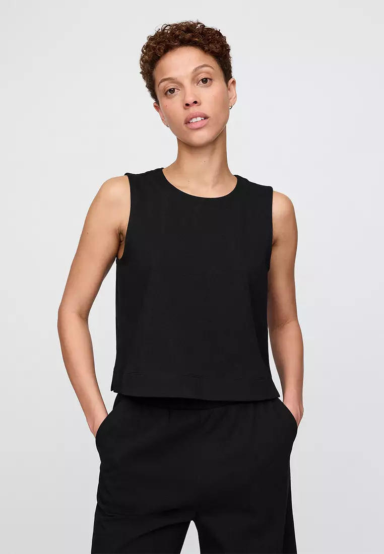 70% OFF Organic Cotton Heavyweight Cropped Shell Tank Top