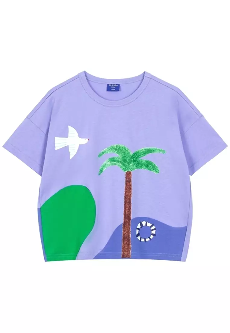 15% OFF Multi Color Graphic Print Short Sleeve T-Shirt