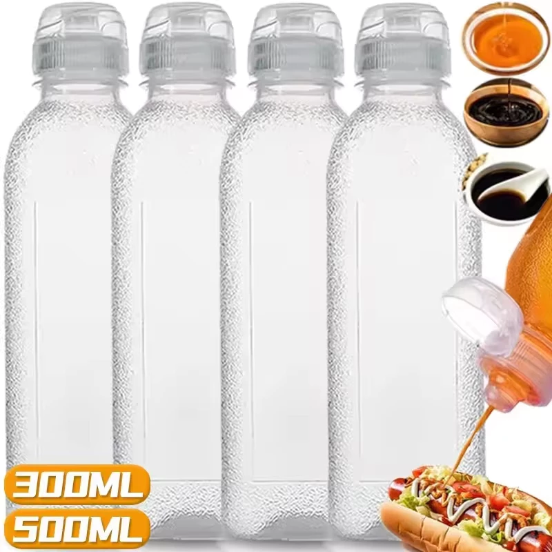 66% OFF Kitchen Oil Bottle Plastic Condiment Squeeze Bottles Kitchen Ketchup Salad Olive Oil Oil Dispenser Picnic BBQ Cooking Gadgets Bottles