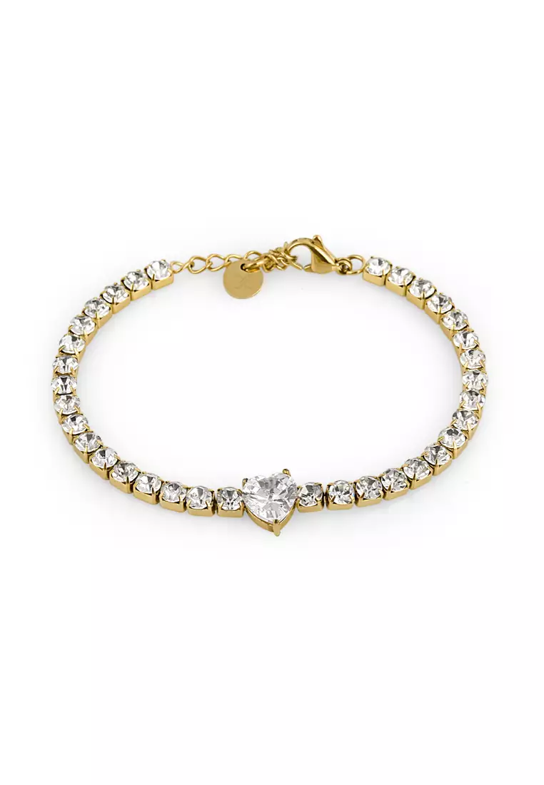 55% OFF Daniel Klein Women Gold Stainless Steel Bracelet DKJ.3.1089-2