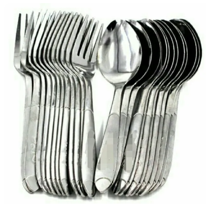 59% OFF (COD) 12Pcs stainless steel spoon and fork/spoon and fork/spoon/fork/stainless steel spoon and fork