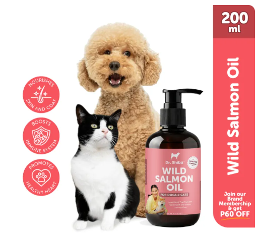 2% OFF Dr Shiba Healthy Wild Premium Salmon Oil for Dogs & Cats | Promotes Healthy Heart | Boosts Immune System | Rich in Omega-3, EPA Fatty Acids & DHA | Natural source of vitality