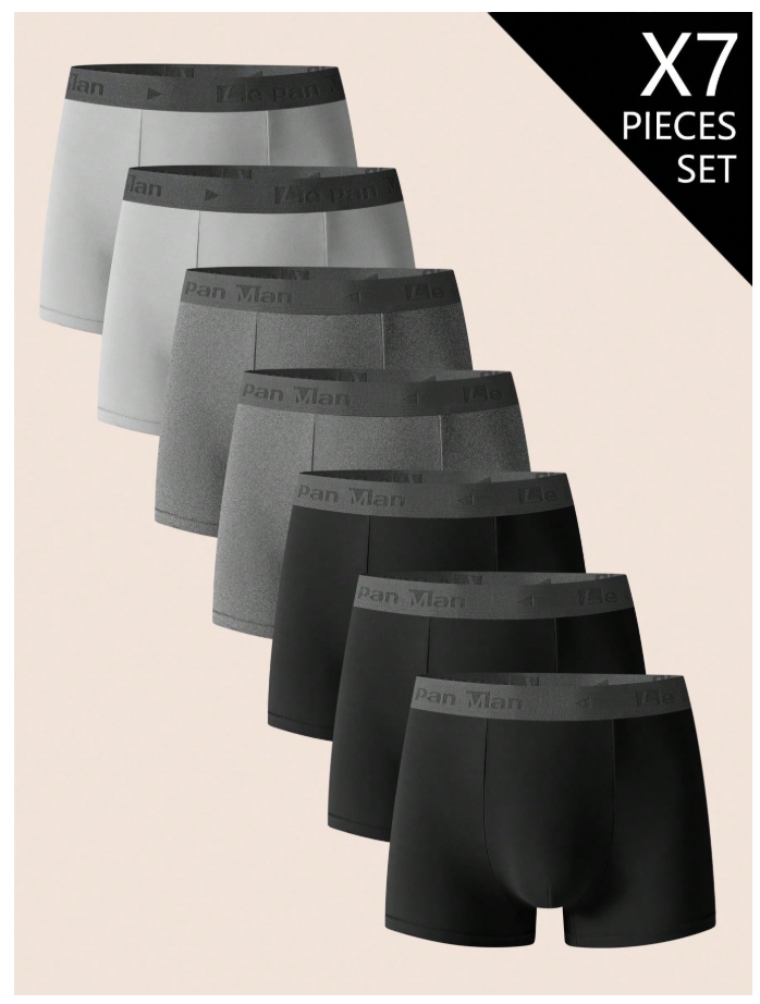 9% OFF SHEIN 7pcs/Set Men's Simple & Comfortable Boxer Briefs