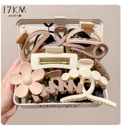 55% OFF 8pcs Grab Clip Female Large Card Hair Clip Shark Clip High-end Sense of The Back of The Head Hair Clip