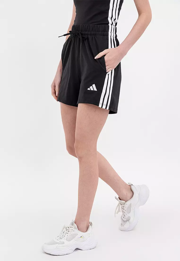 50% OFF ADIDAS Essentials 3-Stripes Cotton Shorts