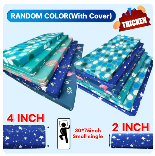 58% OFF FINNA Foam Mattress with cover 2/4'' thick 100% Original Single/queen/famliy size Home Foam bed foam family size