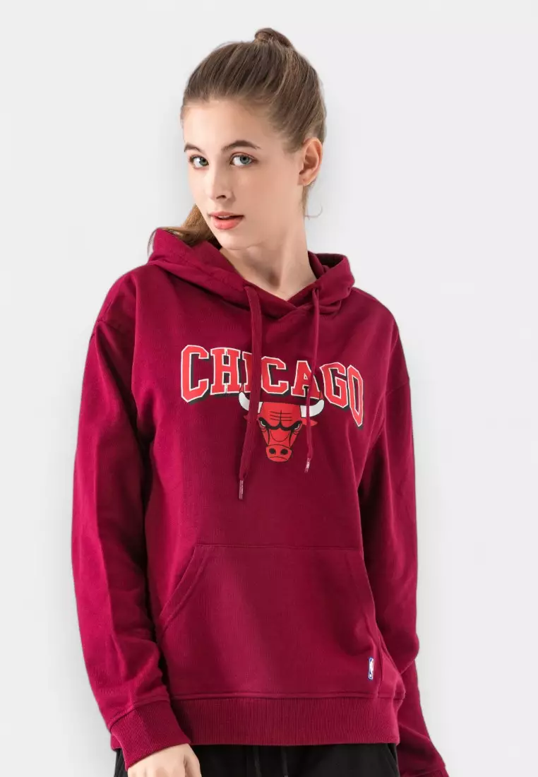 49% OFF Chicago Bulls Pullover Hoodies for Women Core Collection [C]