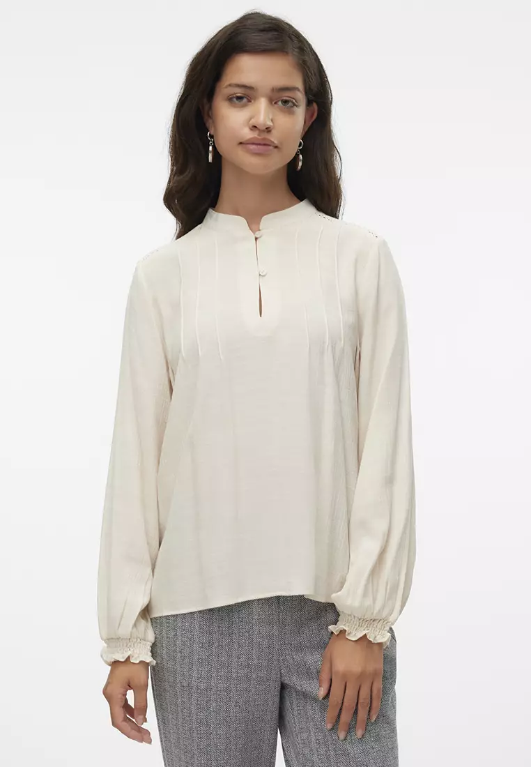 83% OFF Collie Detail Long Sleeve Top