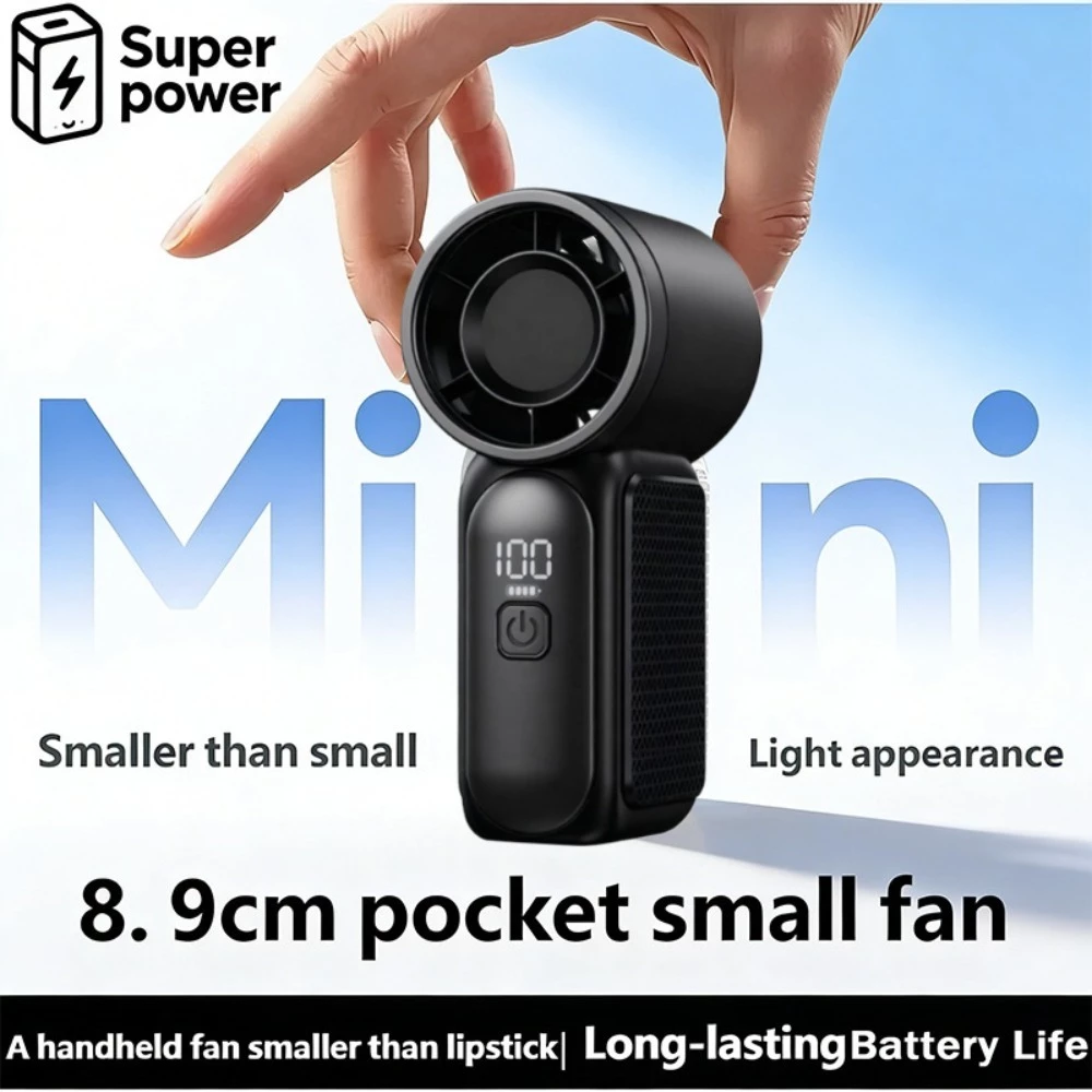 84% OFF Ultra-Portable Mini Handheld Fan with 6 Adjustable Speeds, 3.5 Inch