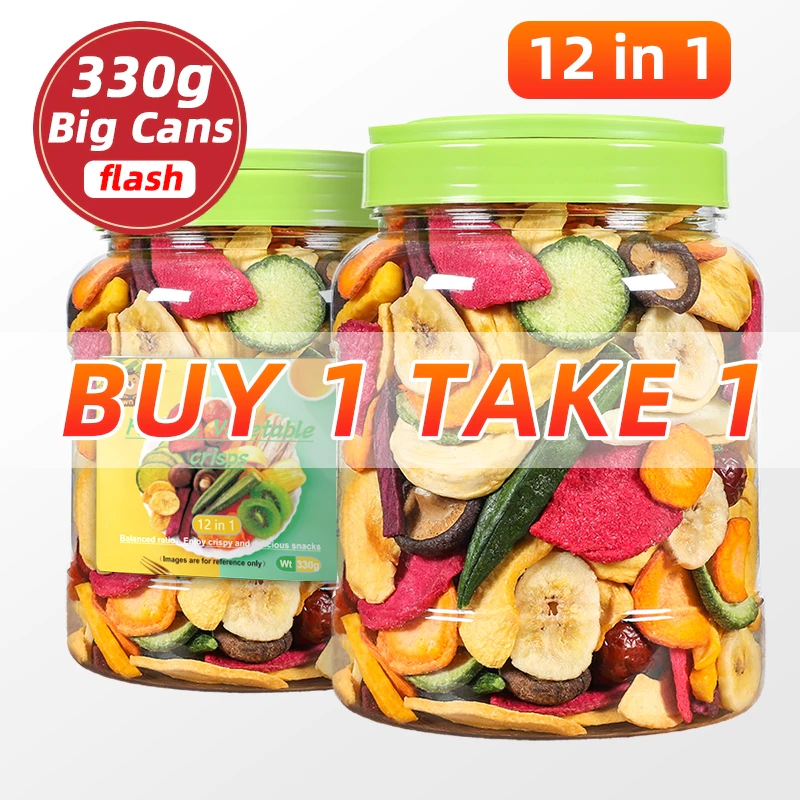 50% OFF BUY 1 TAKE 1 12-in-1 Dried fruits and vegetables Assorted Vegetable Chips dried fruits
