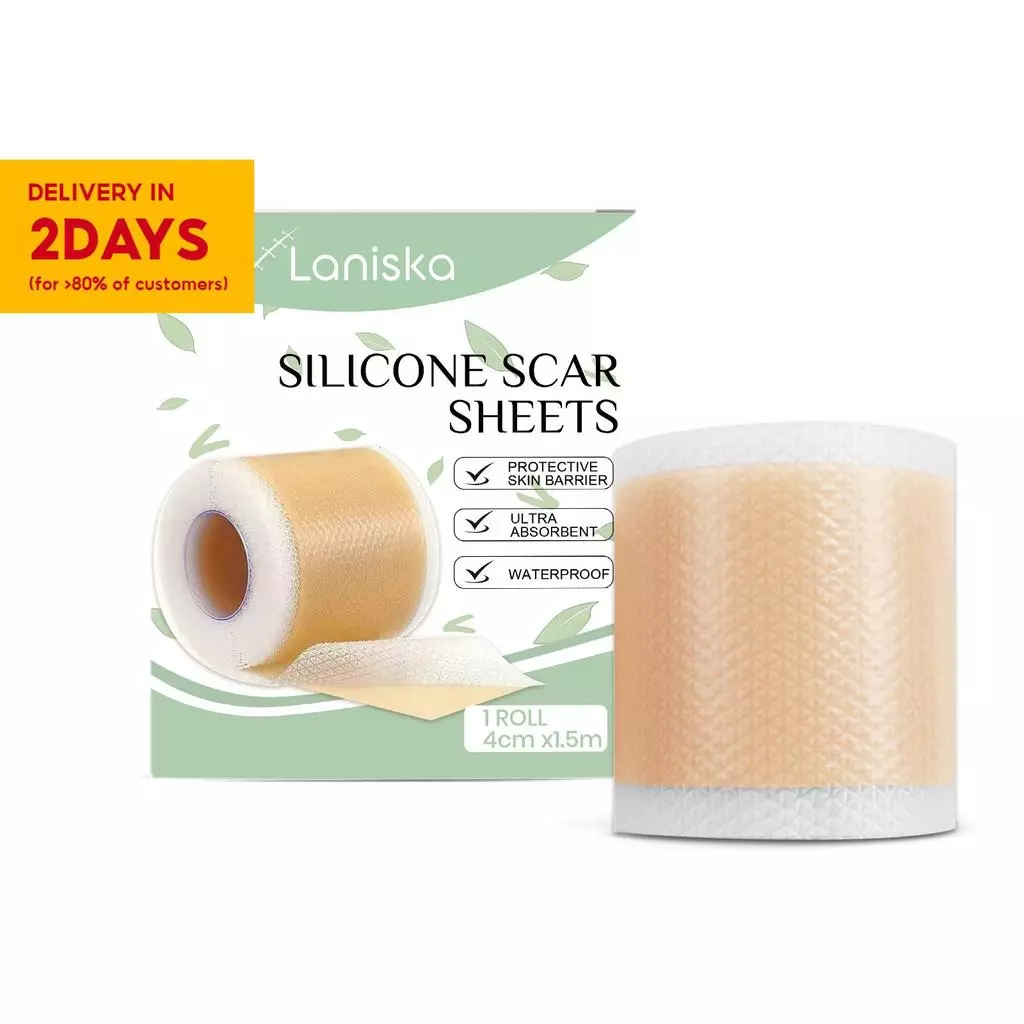 34% OFF Silicone Scar Tape 1 Roll, Scar Silicone Strips, Silicone Scar Sheets, Professional Scar Removal Sheets for C-Section, Surgery, Burn