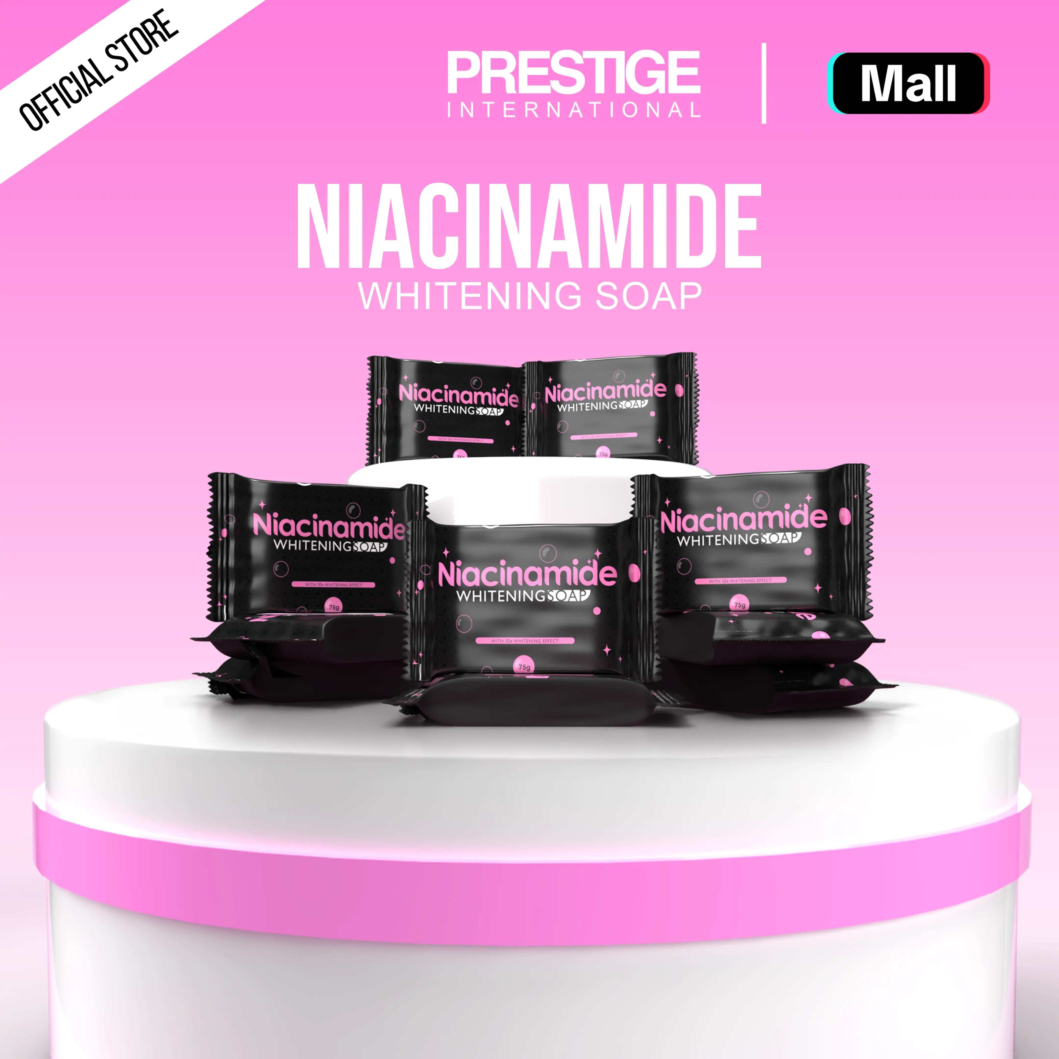 59% OFF [1.2M Sold] PRESTIGE NIACINAMIDE WHITENING SOAP ACNE AND OILY SKIN, DRY SKIN, DARK SPOT  Body Care Body Wash Cleansing Comfort Cleanser Skin Repair Skin Care