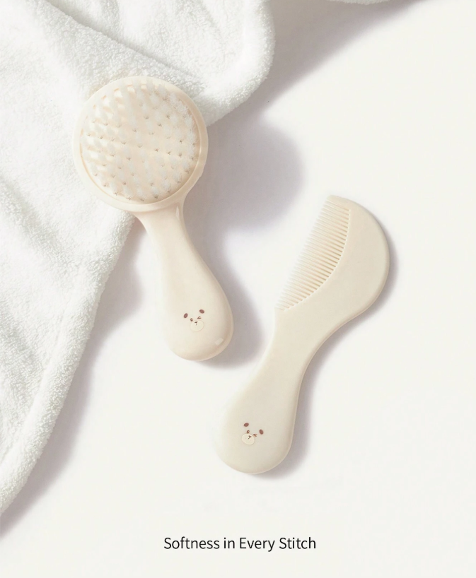 20% OFF Cozy Pixies 2pcs Beige Color Hair Brush Set
