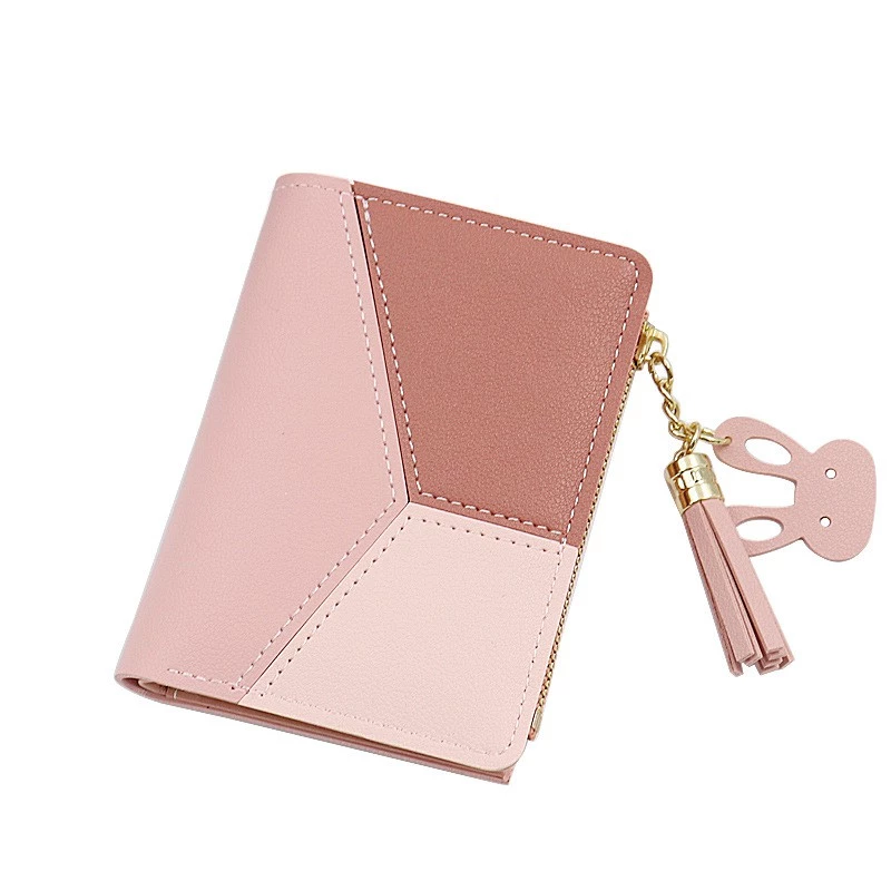 50% OFF NK #H9909 Cute Rabbit Tassel Zipper Korean Ladies Short Wallet