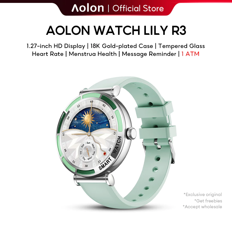 44% OFF Aolon LILY R3 Smart Watch Bluetooth Call Menstrual Health Message 24H Health Monitoring For Women