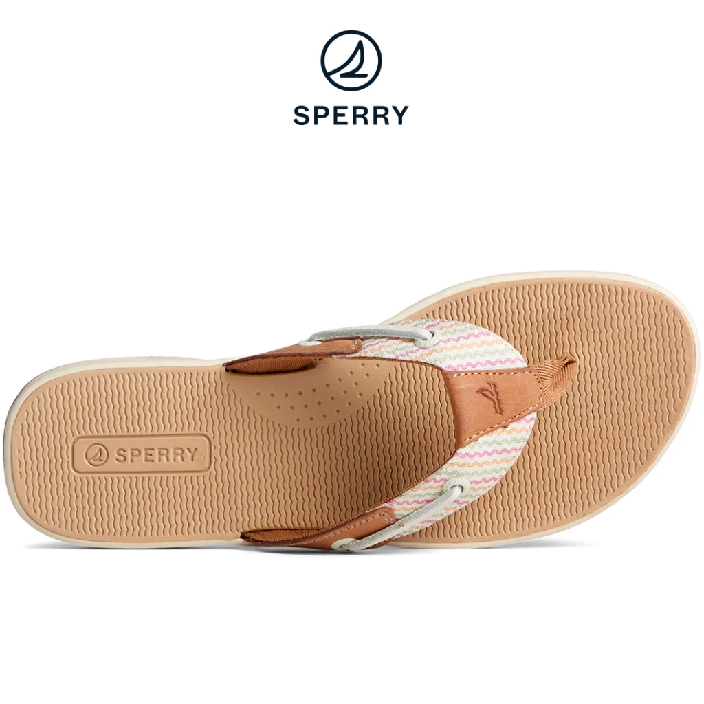 53% OFF Women's Seafish Resort Leather Flip Flop Sahara (STS88818)