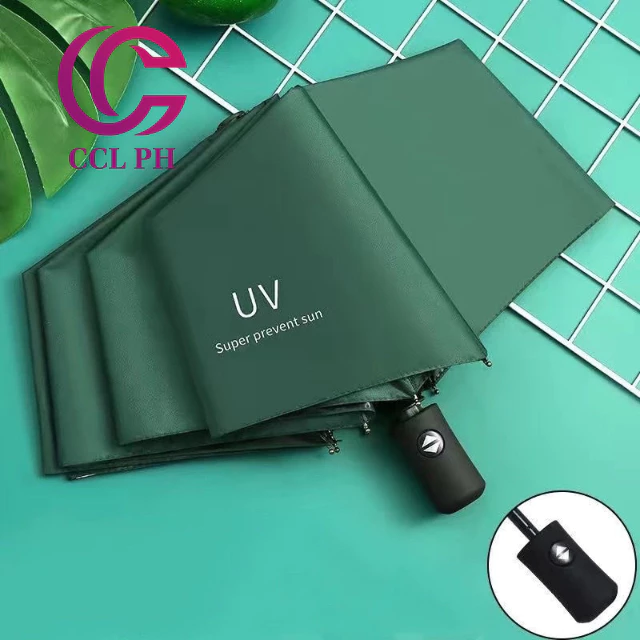 58% OFF CCL PH Umbrella Automatic Sunny Umbrella Anti-ultraviolet Folding Umbrella Men Women UV Design