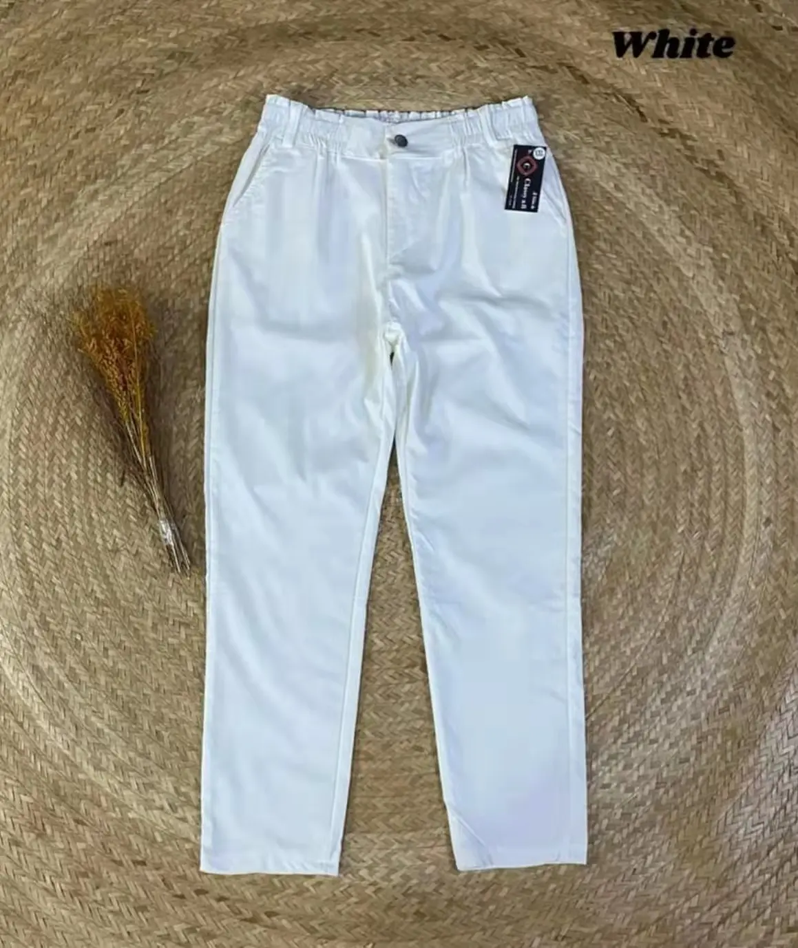 9% OFF CANDY PANTS FOR WOMEN FOR OFFICE WEAR (BUTTONS AND ZIPPER) Formal Trouser Lady Comfort Clothes Garments Womenswear Bottom Minimalist Basic Cotton Casual