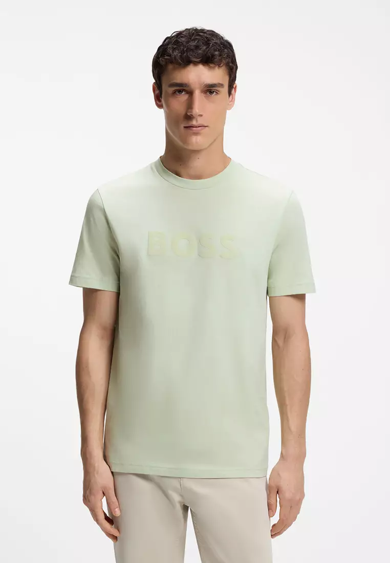40% OFF BOSS Cotton Logo Regular Fit T-Shirt - BOSS Orange