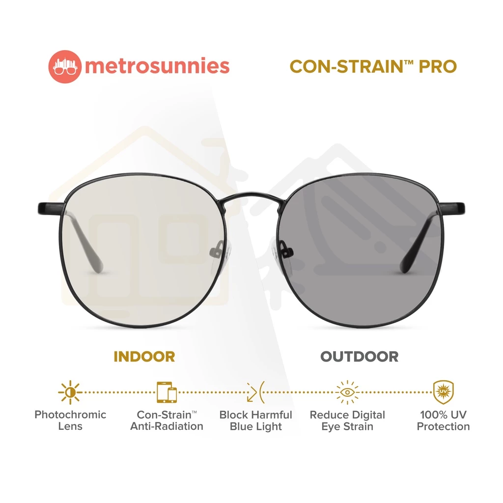 54% OFF MetroSunnies Judge Specs Con-Strain Anti Radiation Eye Glasses Photochromic For Men Women