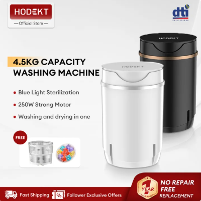27% OFF HODEKT Mini Portable Washing Machine With Dryer Blue Light Sterilization For Baby Clothes Dormitory