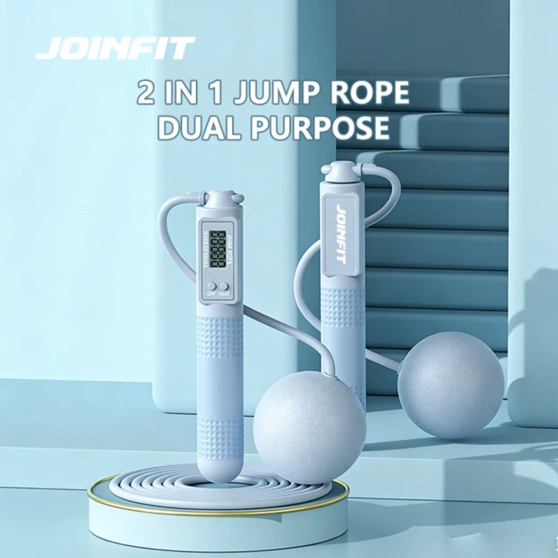 52% OFF JOINFIT Dual Purpose Jump Rope Intelligent Counting Steel Wire Rope Sports Equipment Household Cordless Sports Load Jump Rope