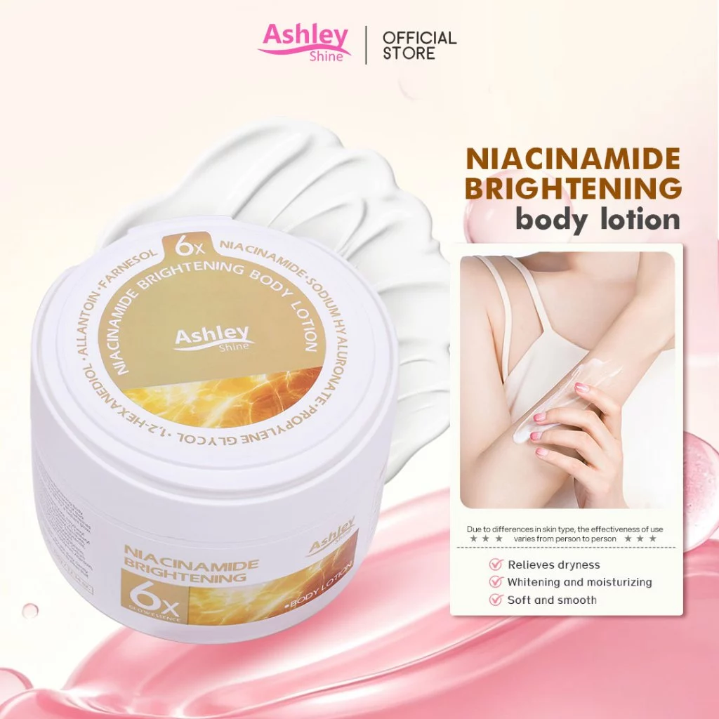 32% OFF Ashley Shine Niacinamide Body Lotion Care 6x Essence Brightens Whitens and Moisturizes Skin AS4033