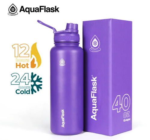 72% OFF AquaFlask (40oz) Wide mouth w/ flip cap Vacuum Insulated Stainless Steel Drinking Water Bottle