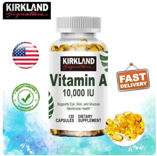 48% OFF KIRKLAND Vitamin A capsules maintain eye health and provide essential support for skin and overall health