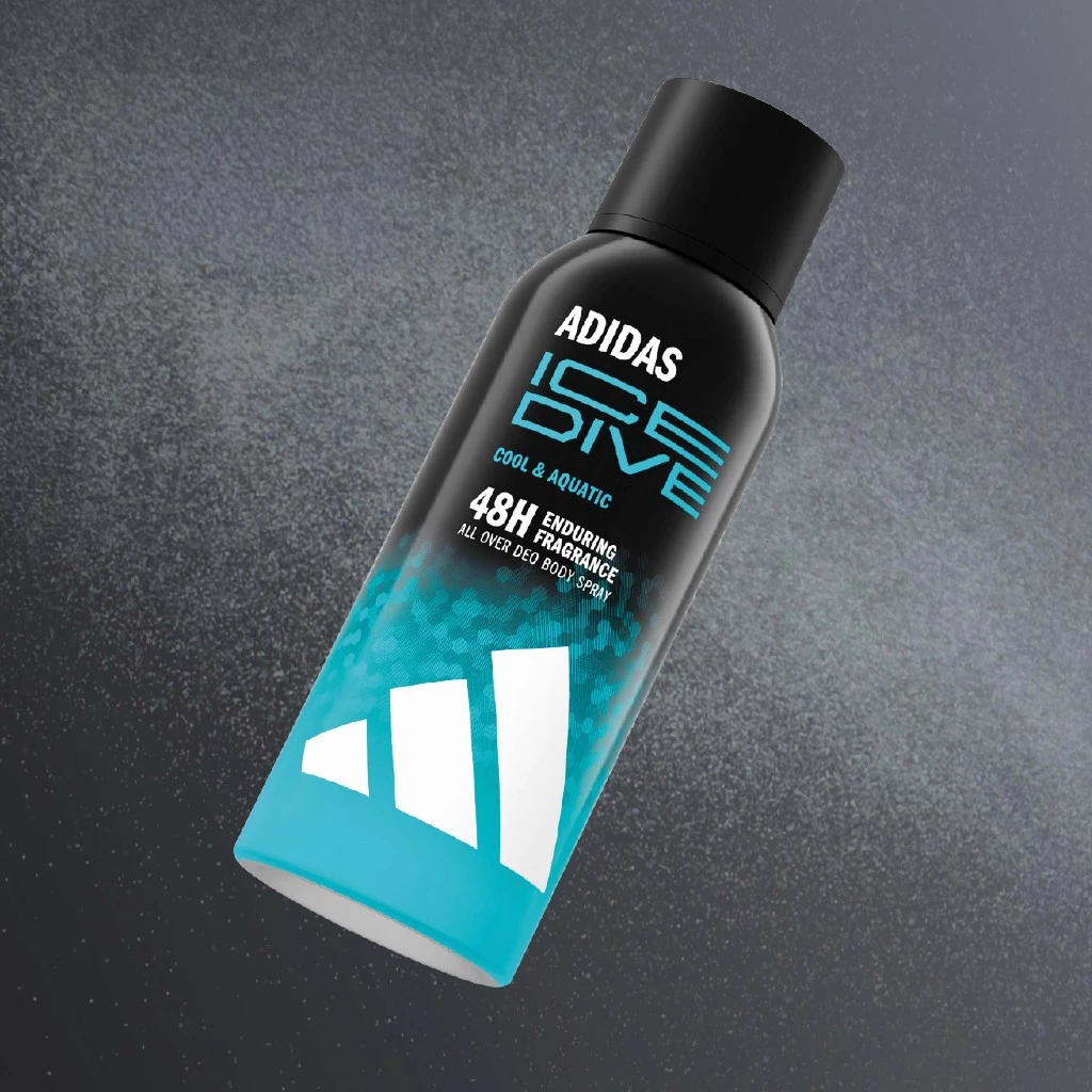14% OFF Adidas Ice Dive Deo Body Spray for Men - Cool & Aquatc 150ml (Mint & Grapefruit)