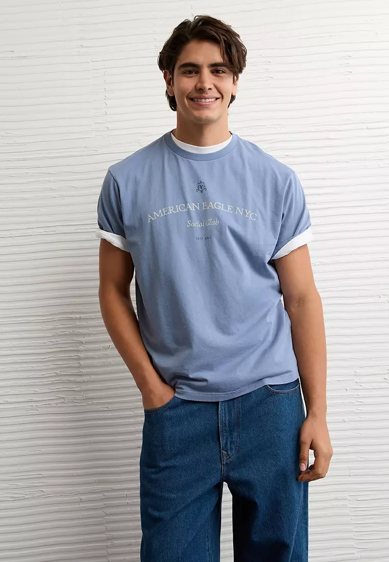 67% OFF American Eagle Standard Classic Jersey Tee