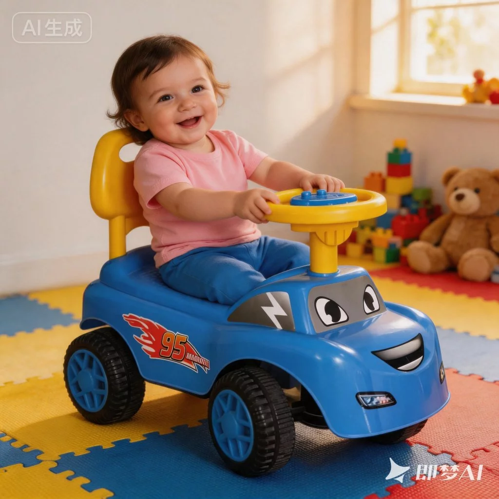 69% OFF Ride on Car 4 Wheels Baby Car without music for kids 1-3 years old