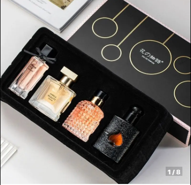 58% OFF 4 in 1Flower Story Women's Perfume Four-piece GiftBox Fresh and Long-lasting Light Fragrance